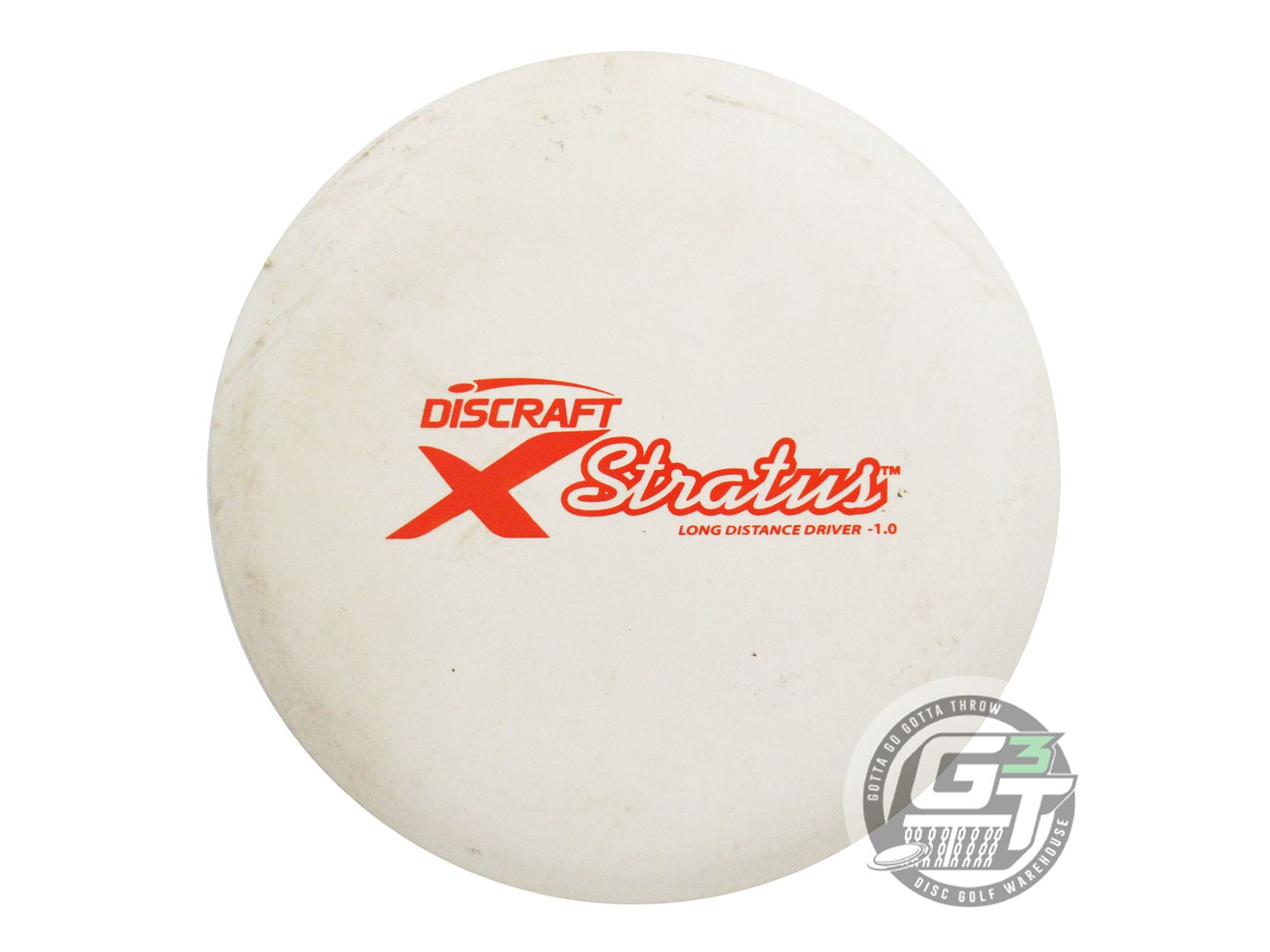 USED Discraft X Stratus 169g White Orange Stamp Fairway Driver Golf Disc