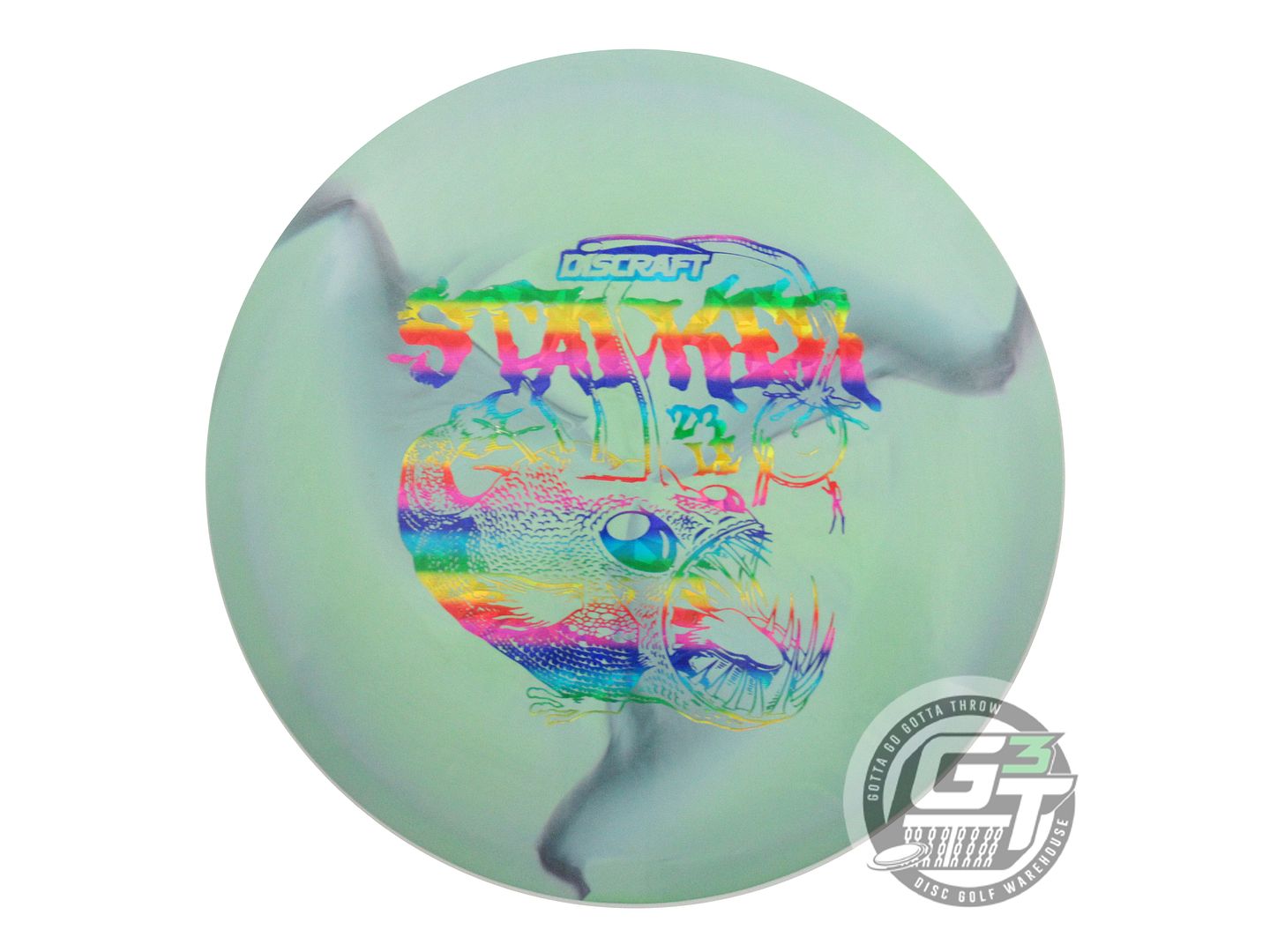 USED Discraft [LEDGESTONE] Big Z Stalker 177g Green-Gray Fairway Driver Disc