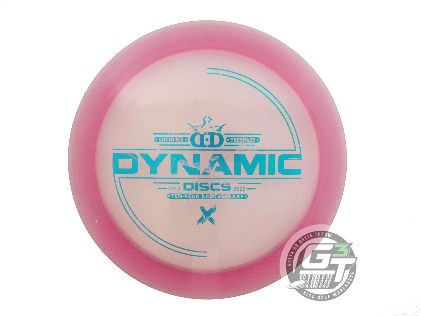 USED Dynamic Discs [10 YEAR] Lucid Ice Trespass 173g Pink Blue Foil Driver Disc