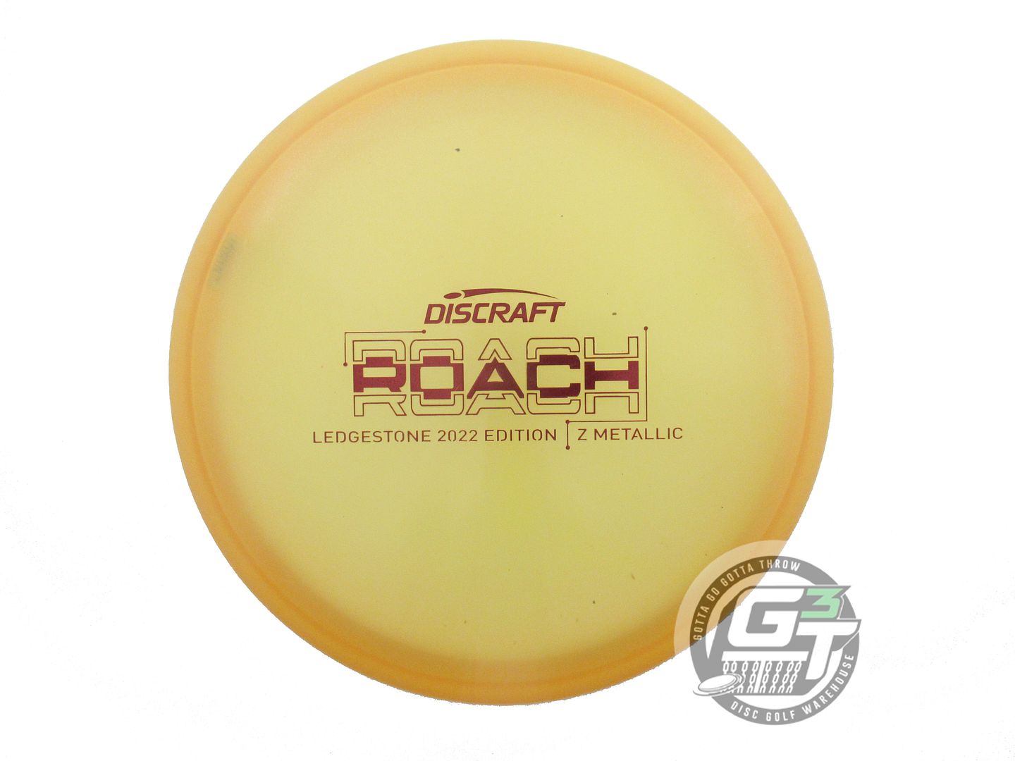 NOS Discraft [LEDGESTONE] Metallic Z Roach 172g Yellow Maroon Foil Putter Disc
