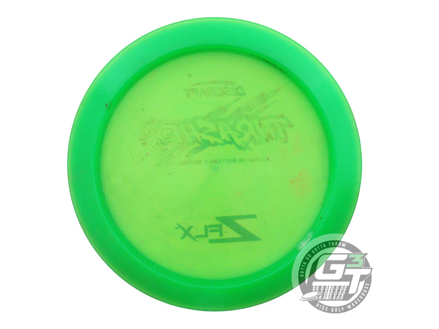 USED Discraft Z FLX Thrasher 175g Green Flag Foil Distance Driver Golf Disc