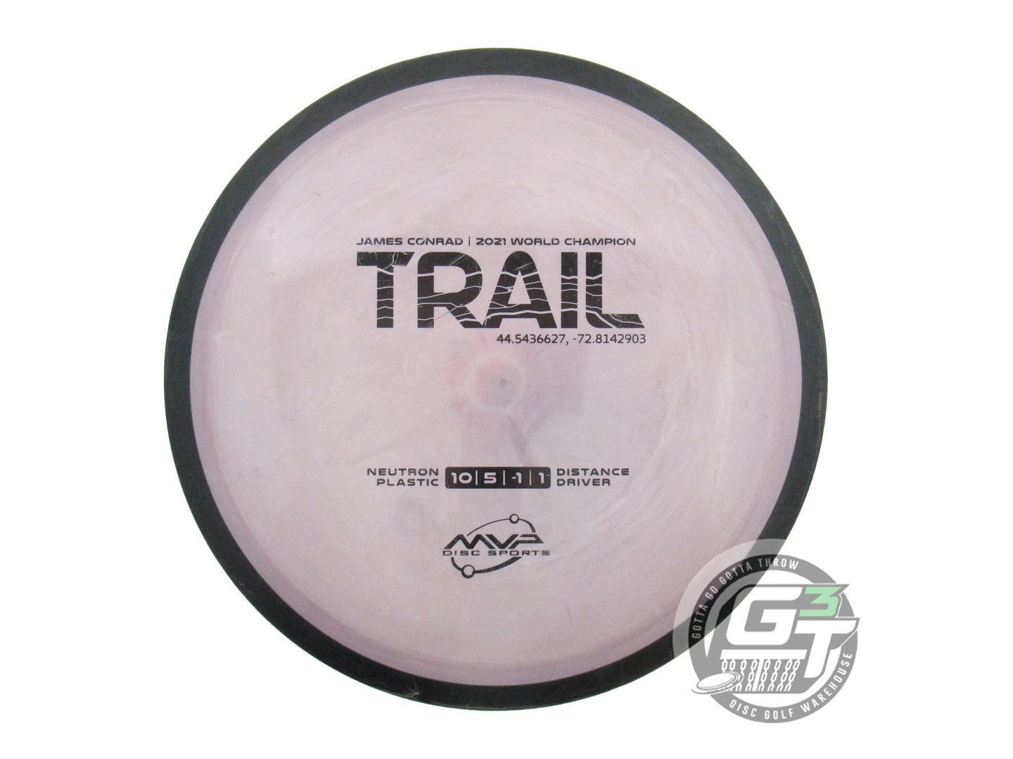 USED MVP Disc Sports Neutron Trail 174g Gray-Lilac Distance Driver Disc