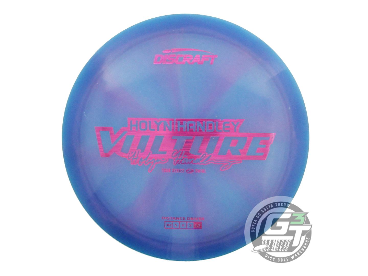 USED Discraft [HANDLEY] Z Swirl Vulture 176g Blue-Purple Distance Driver Disc