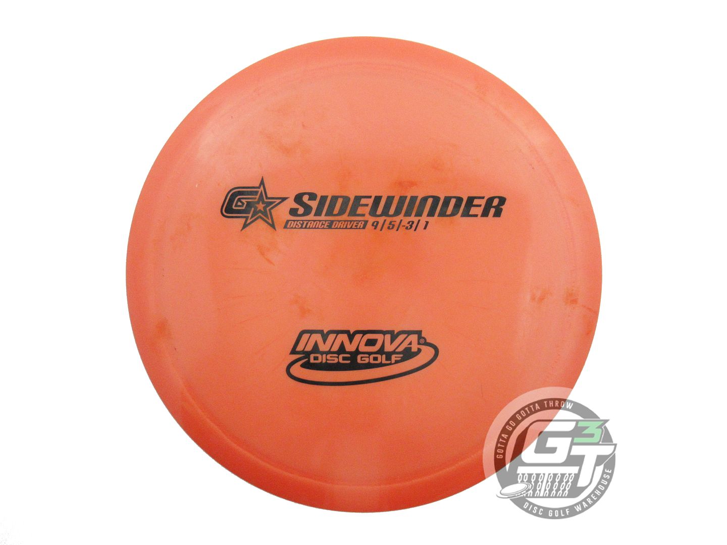 USED Innova GStar Sidewinder 156g Orange Black Stamp Distance Driver Golf Disc