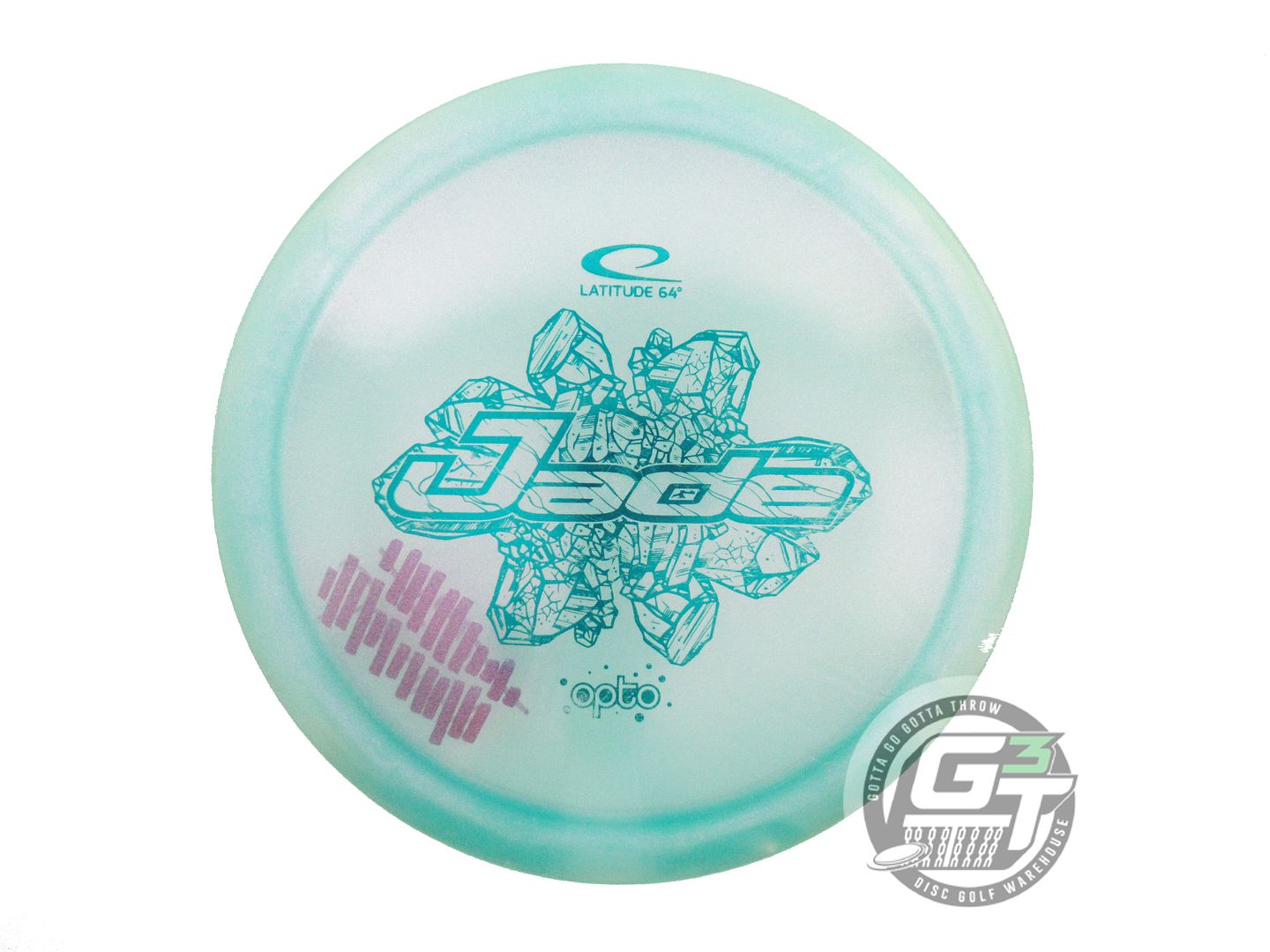 USED Latitude 64 Glimmer Opto Jade 153g Seafoam Teal Foil Fairway Driver Disc