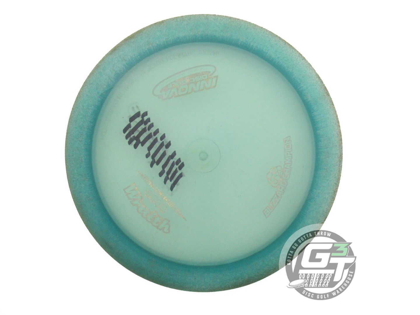 USED Innova Blizzard Wraith 151g Teal Gold Foil Distance Driver Golf Disc