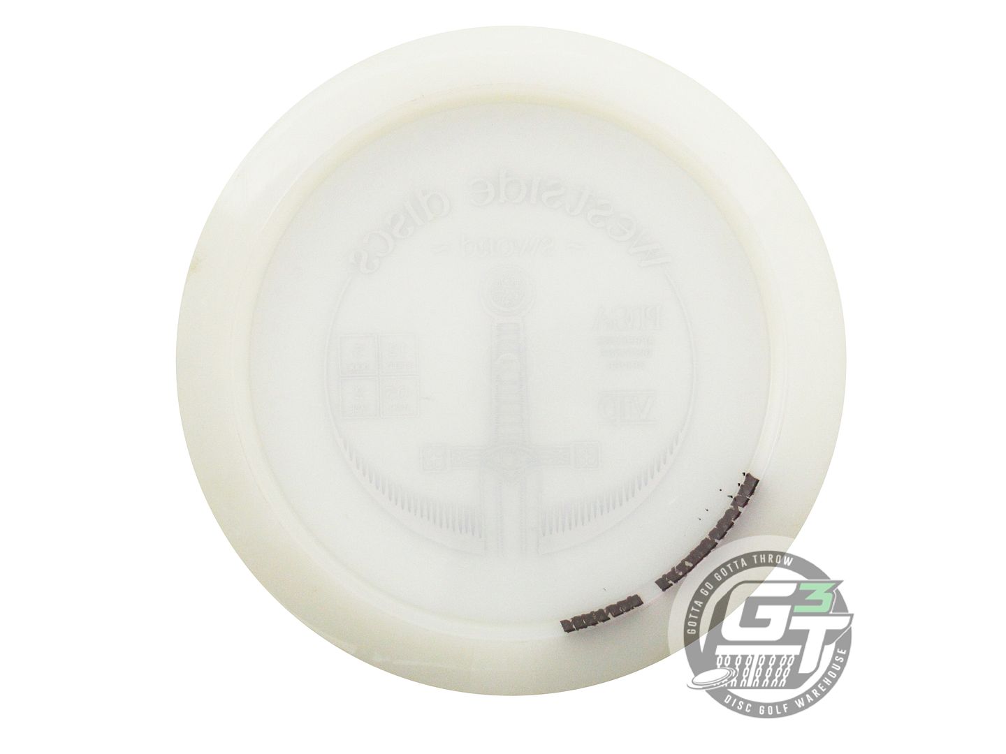 USED Westside Discs VIP Sword 168g White Black Stamp Distance Driver Golf Disc