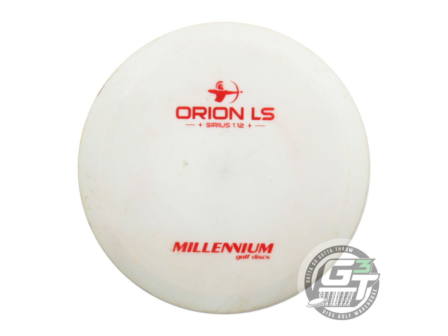 USED Millennium Sirius Orion LS 167g White Red Stamp Distance Driver Golf Disc