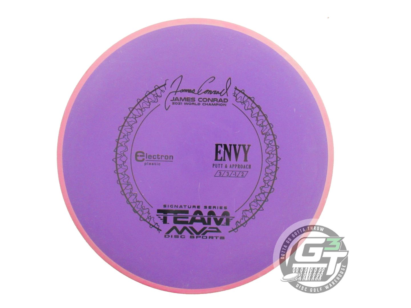USED Axiom Discs Electron Envy 176g Purple Pink Rim Putter Golf Disc