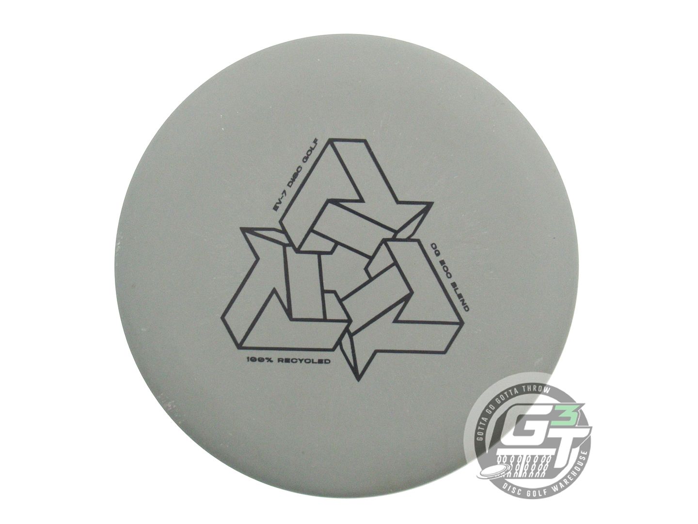 USED EV-7 OG Eco Blend Penrose 175g Gray Black Stamp Putter Golf Disc