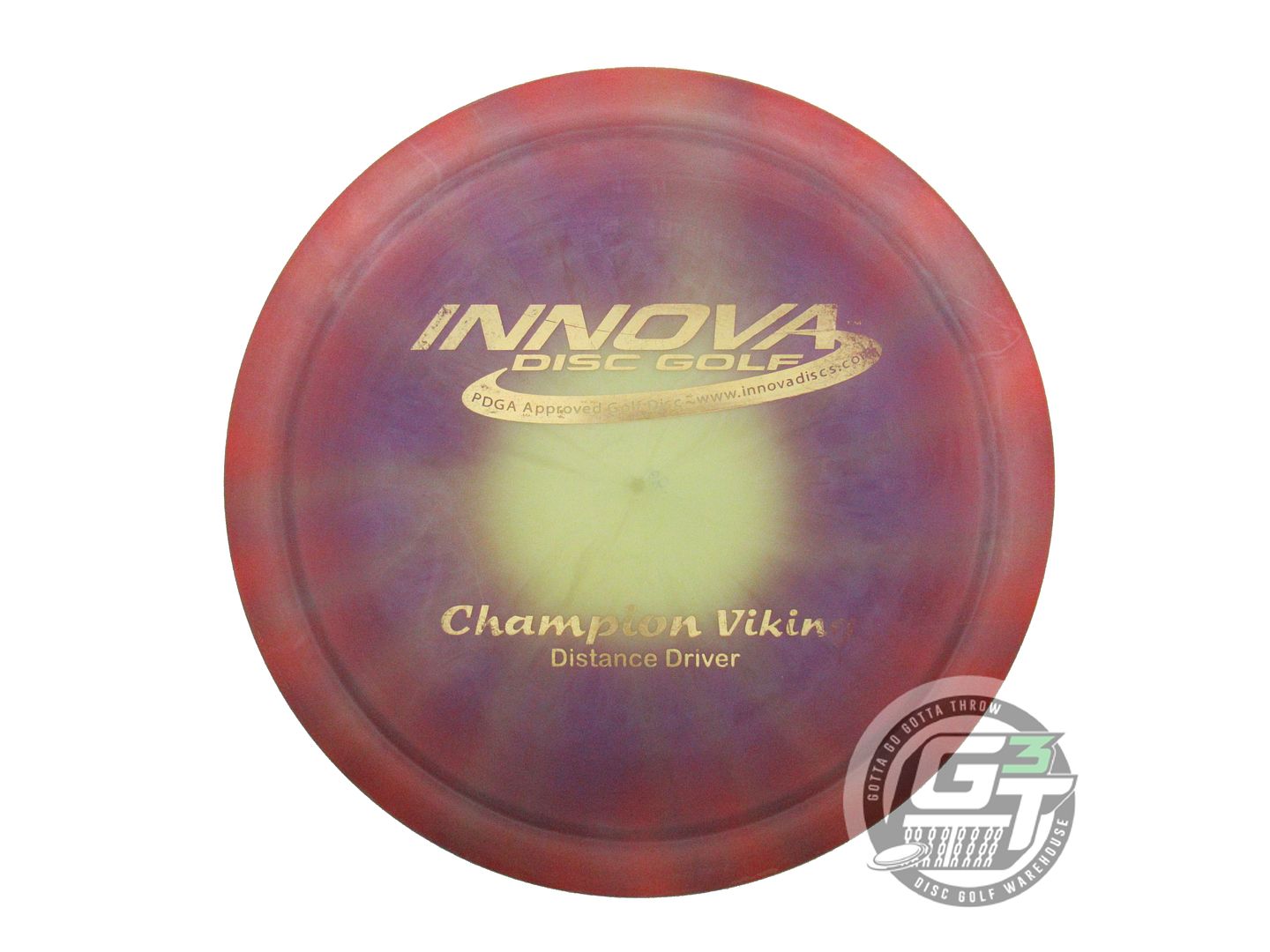 USED Innova I-DYE Champion Viking 168g Pink Burst PFN Distance Driver Golf Disc