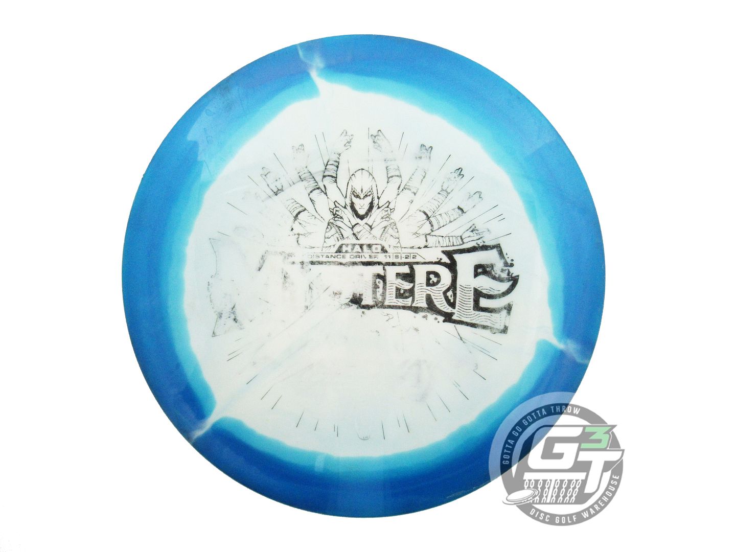 USED Innova Halo Star Mystere 174g Blue-White Distance Driver Golf Disc