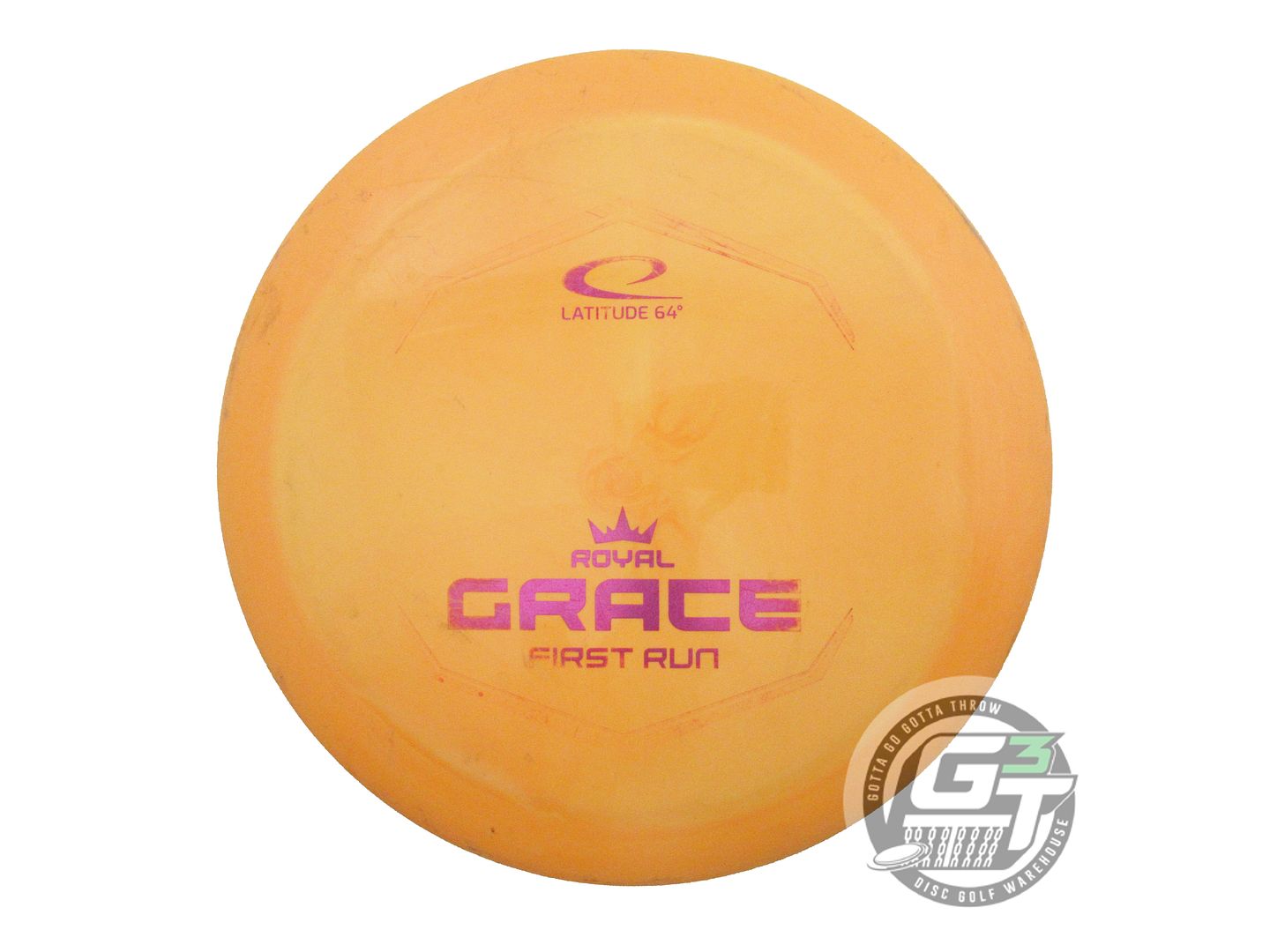 USED Latitude 64 FIRST RUN Royal Grand Grace 175g Orange Magenta Driver Disc