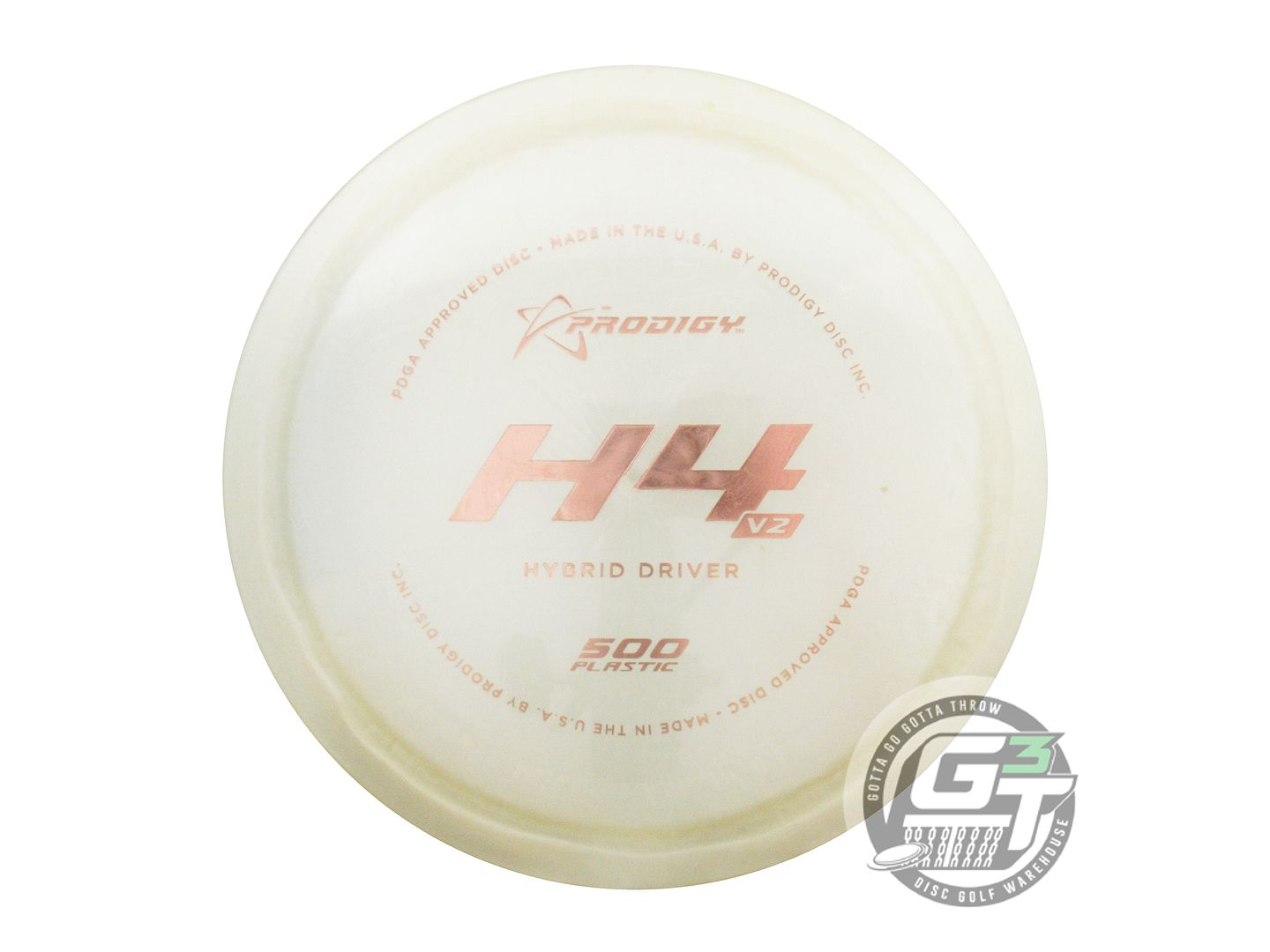USED Prodigy Discs 500 H4 V2 175g Cream Gold Foil Hybrid Driver Golf Disc