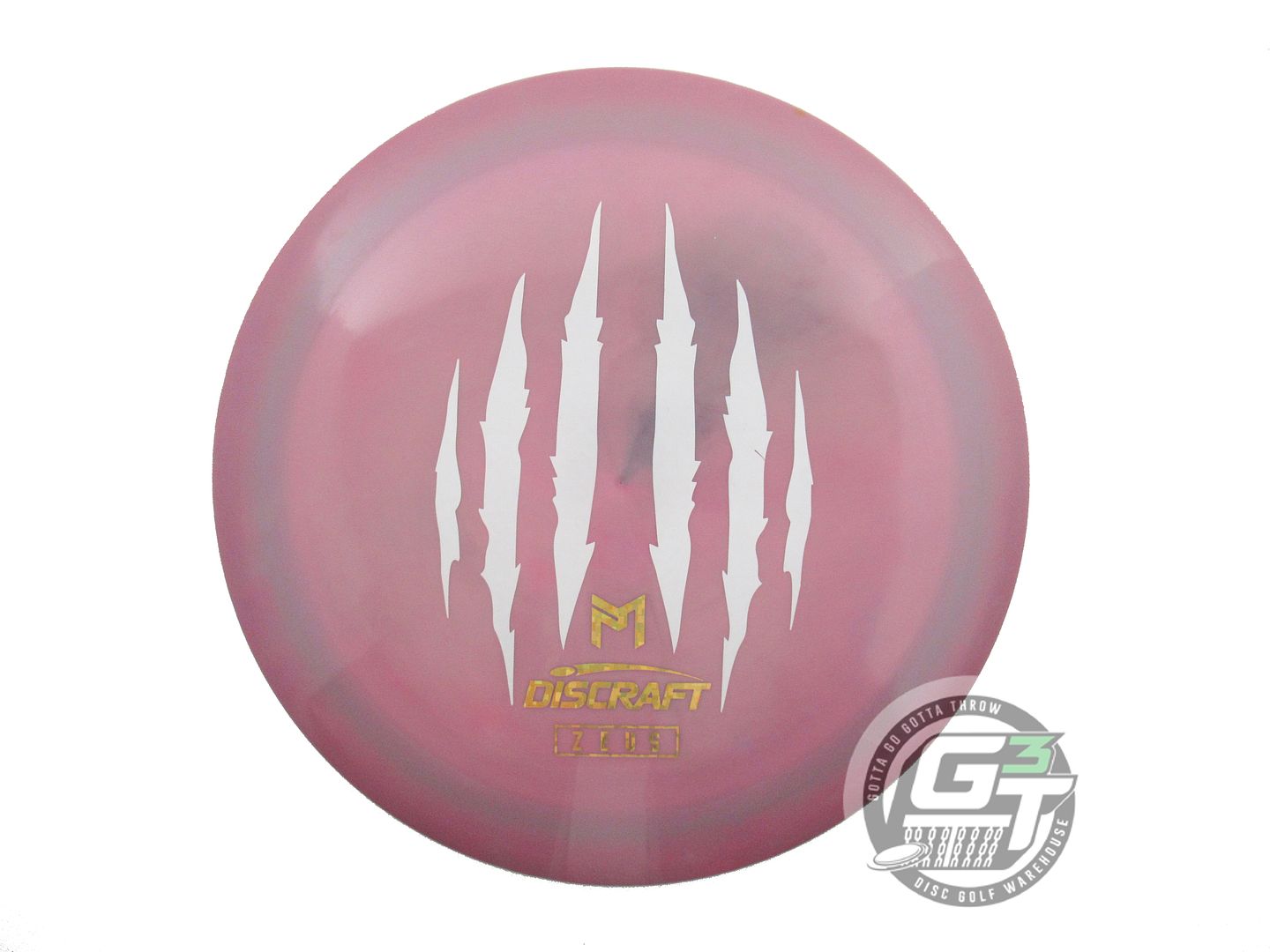 USED Discraft [McBETH] 6X CLAW ESP Zeus 175g Lilac-Gray Driver Golf Disc
