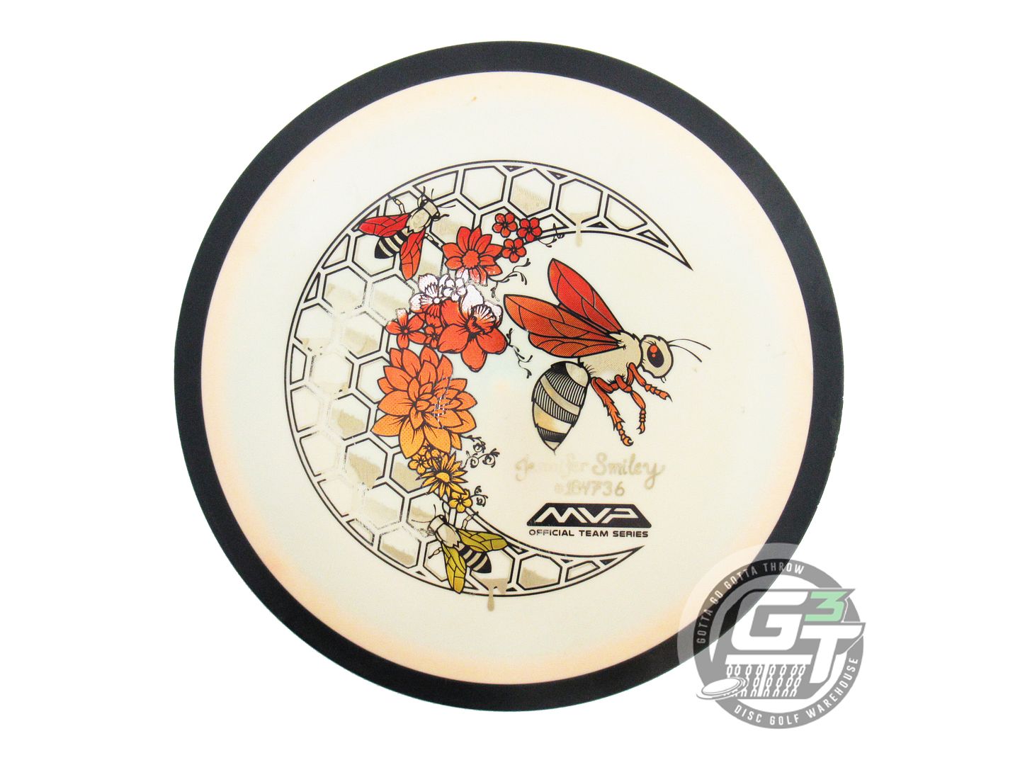 USED MVP Disc Sports [SMILEY] Fission Wave 172g Peach Distance Driver Golf Disc