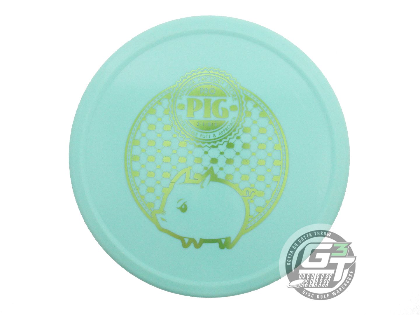 NOS Innova Classic Glow Pro Pig 171g Seafoam Lime Foil Putter Golf Disc