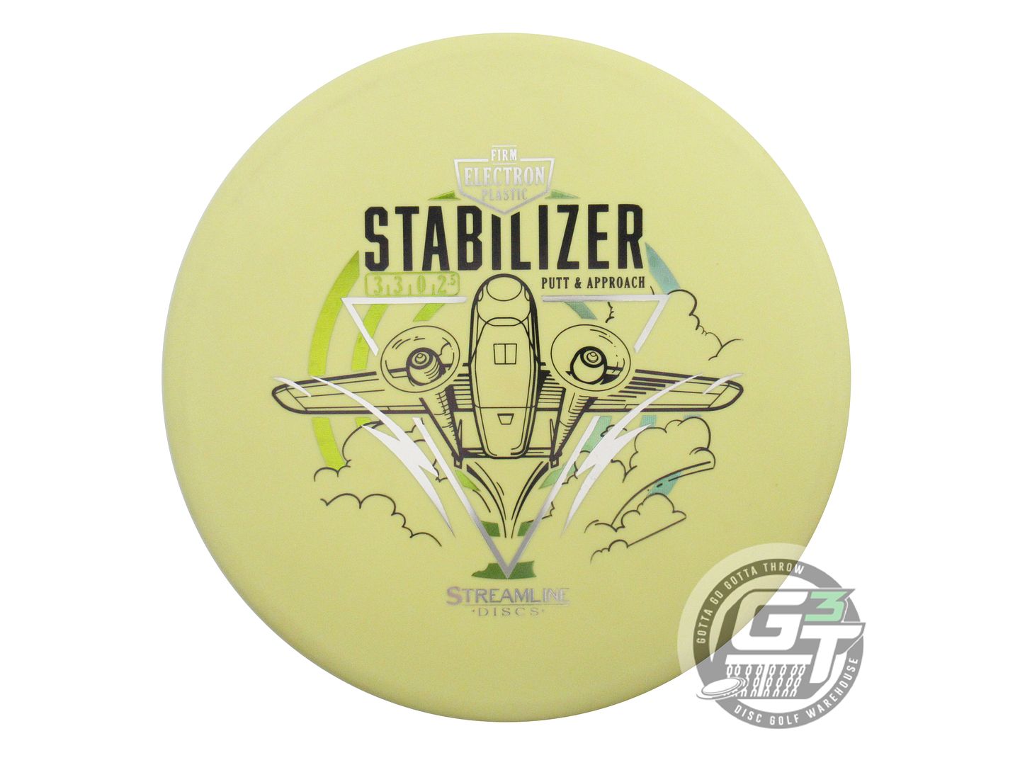 USED Streamline Discs Electron Firm Stabilizer 173g Yellow Putter Golf Disc