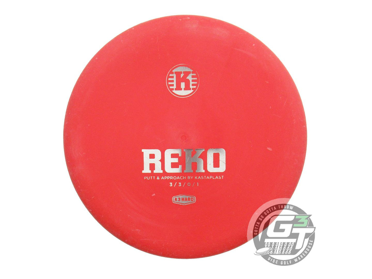 USED Kastaplast K3 Hard Reko 172g Red Silver Foil Putter Golf Disc ...