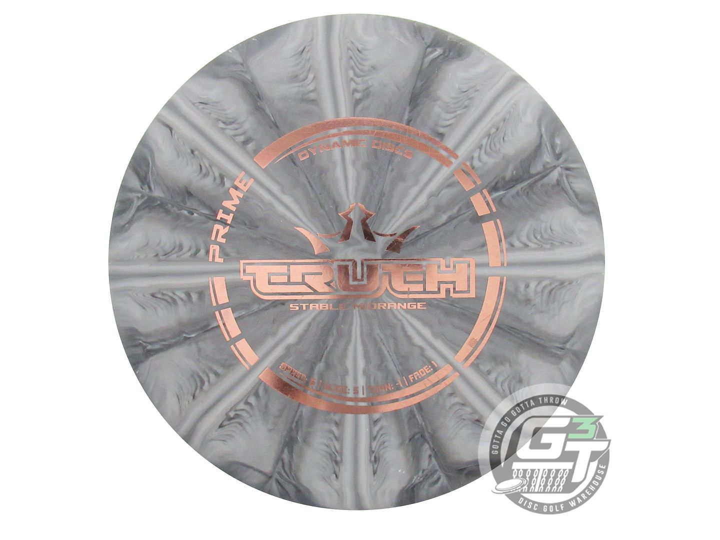 USED Dynamic Discs Prime Burst Truth 178g Gray Silver Foil Midrange Golf Disc