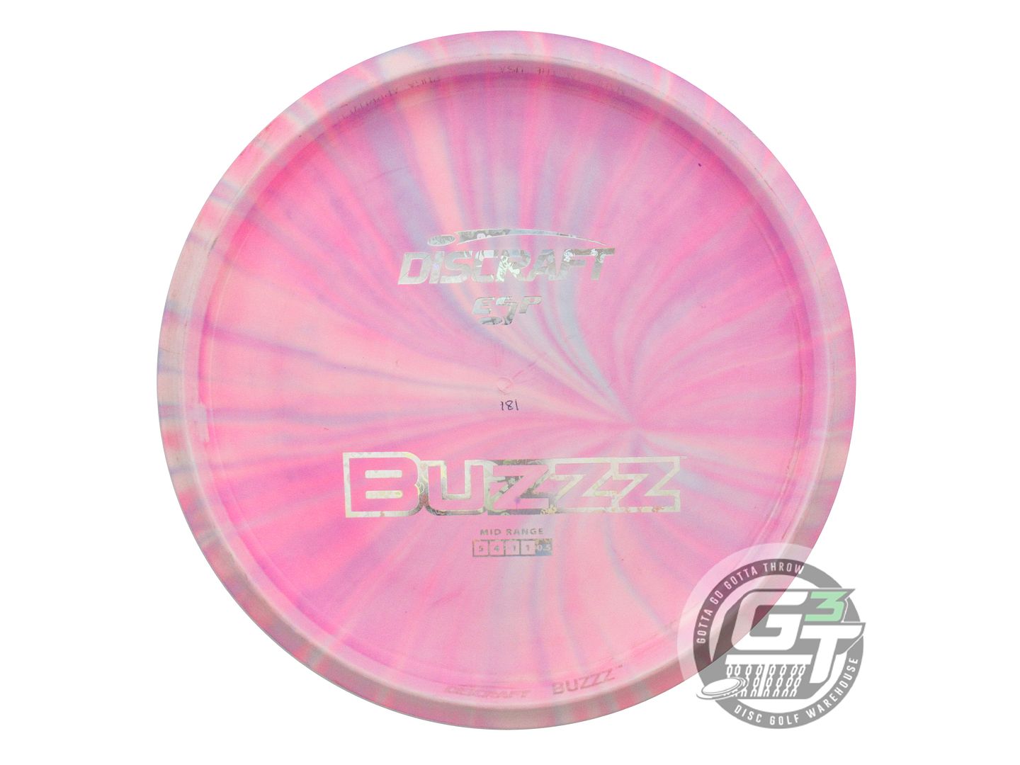 USED Discraft Backstamp ESP Buzzz 181g White HOME DYED Midrange Golf Disc