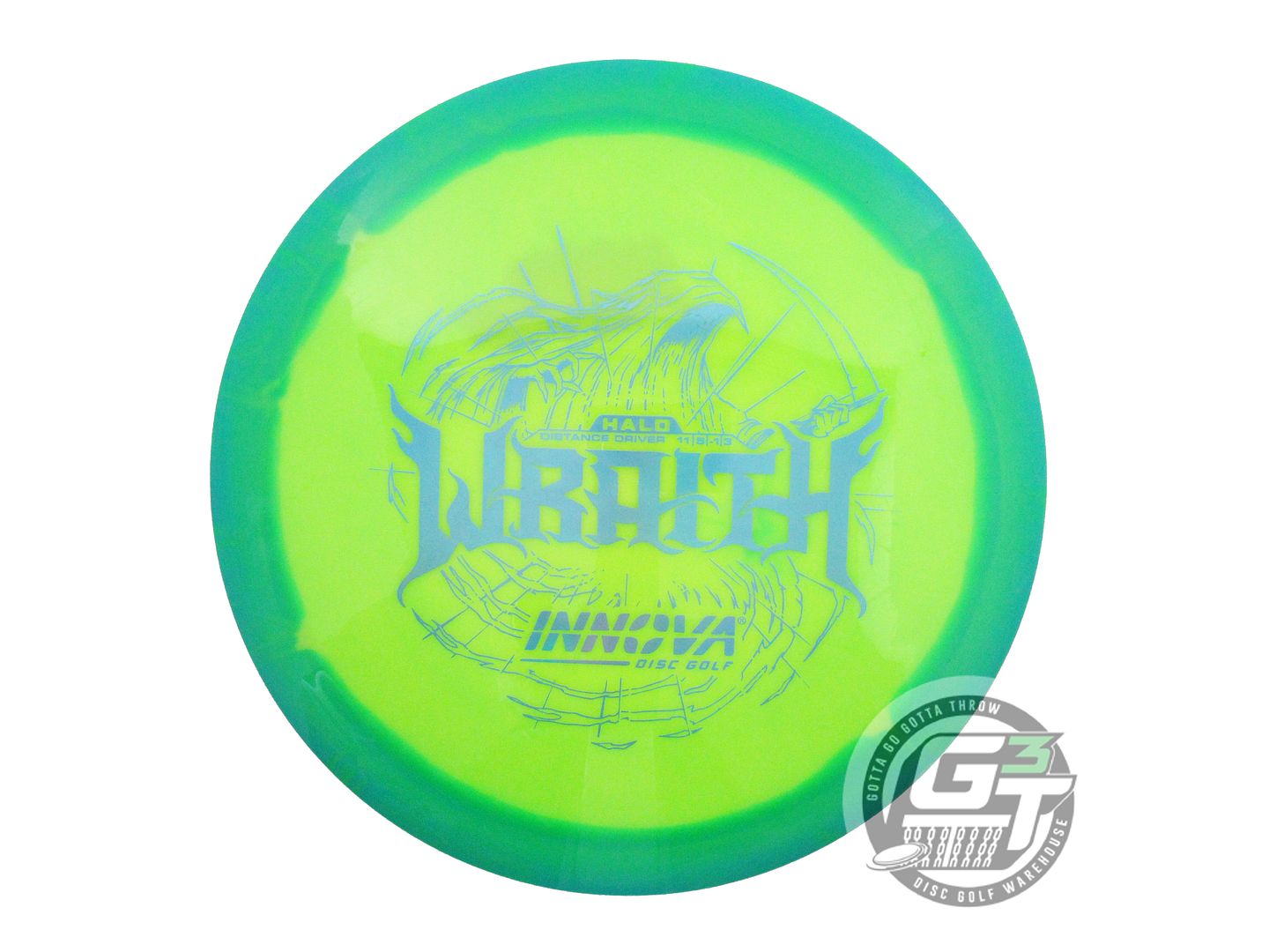 USED Innova Halo Star Wraith 170g Green-Yellow Distance Driver Golf Disc