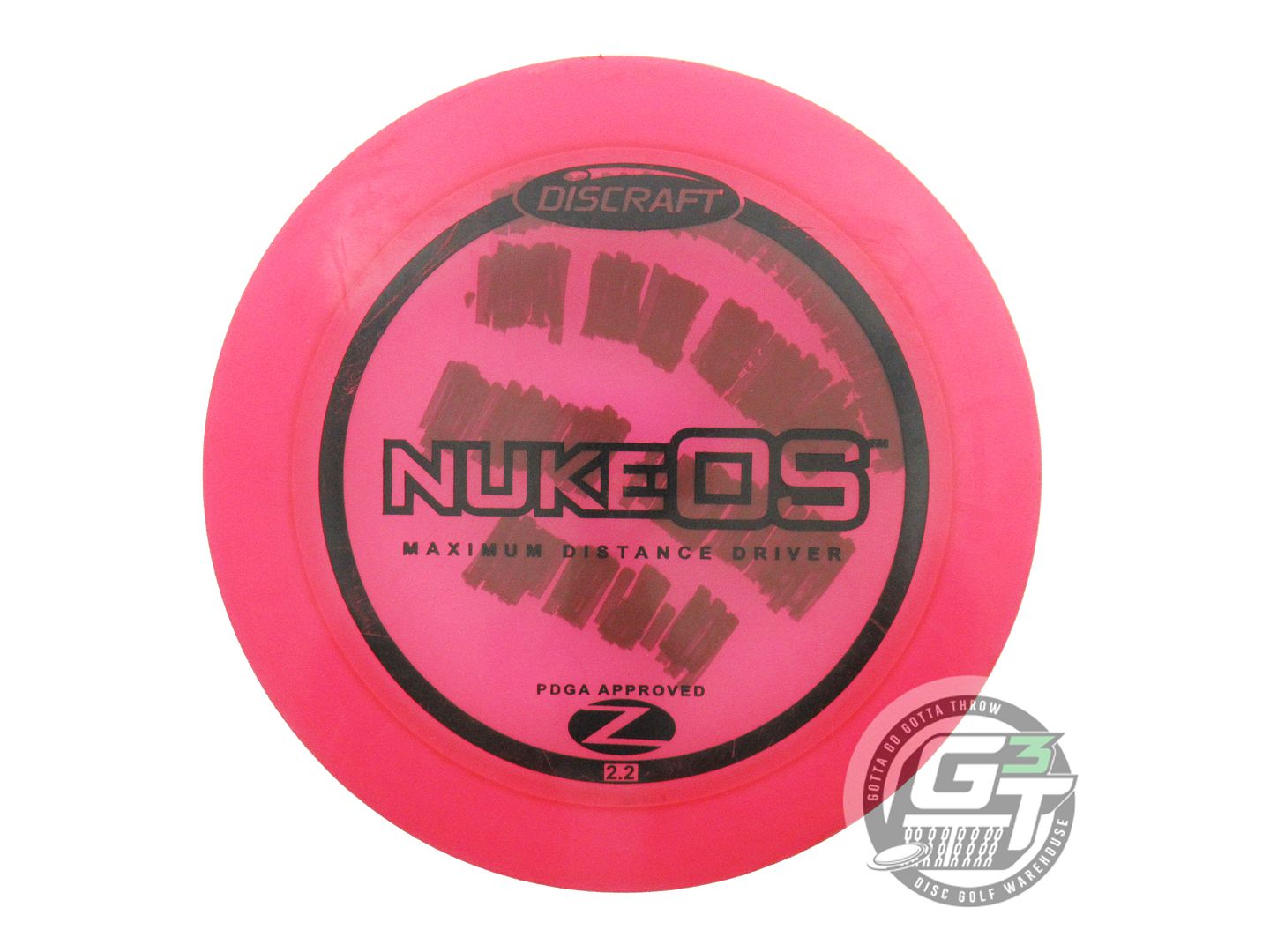 USED Discraft Z Nuke OS 175g Pink Black Stamp Distance Driver Golf Disc