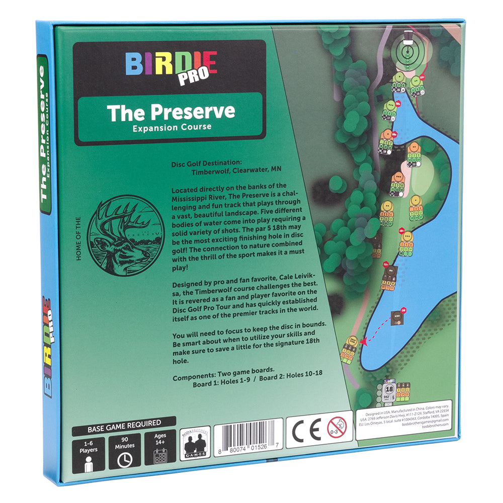 Boda Brothers Games Birdie Pro Disc Golf Tabletop Board Game - The Preserve Expansion Course