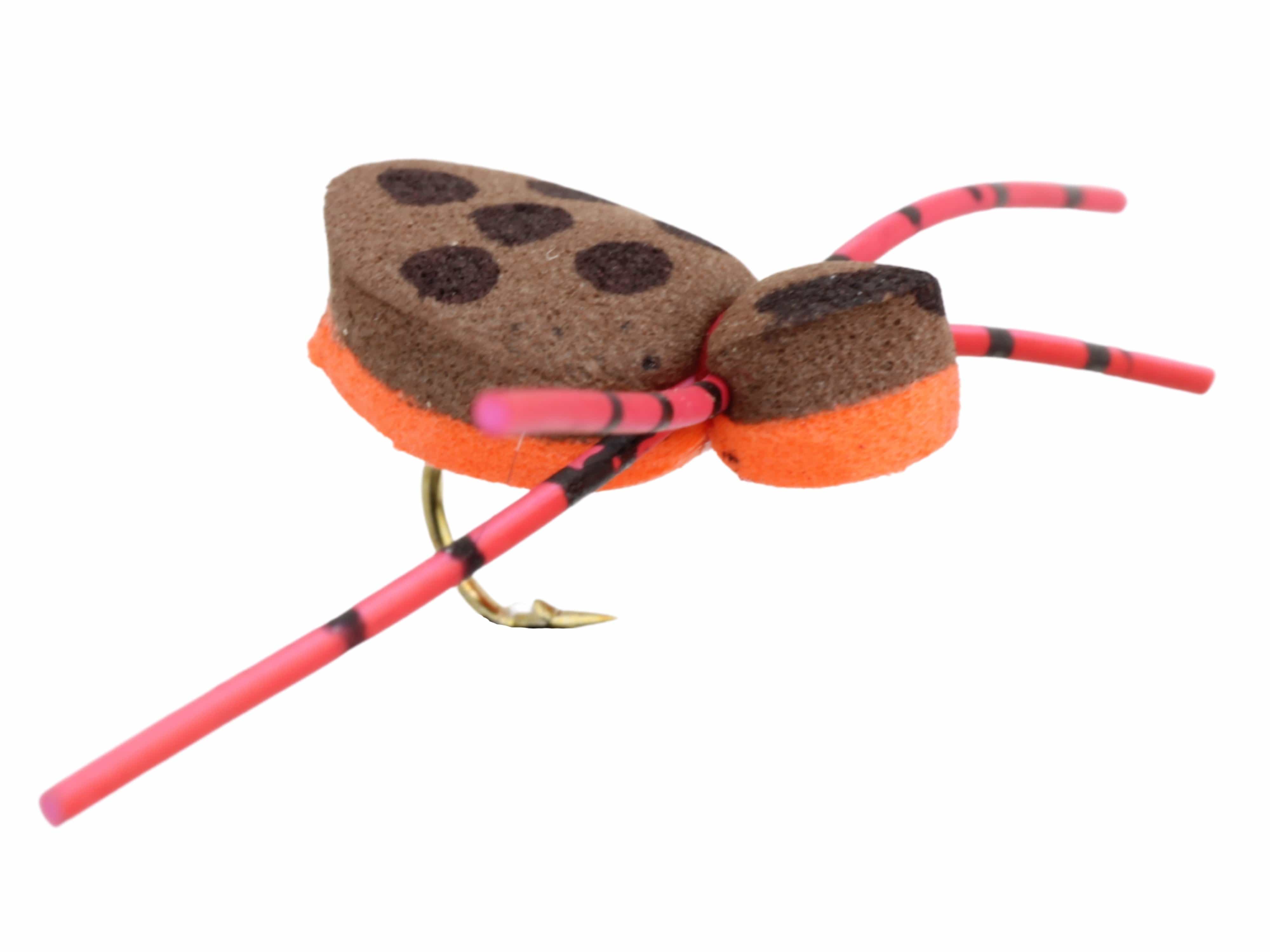 Wild Water Fly Fishing Fly Tying Material Kit, Brown and Orange Foam Spider