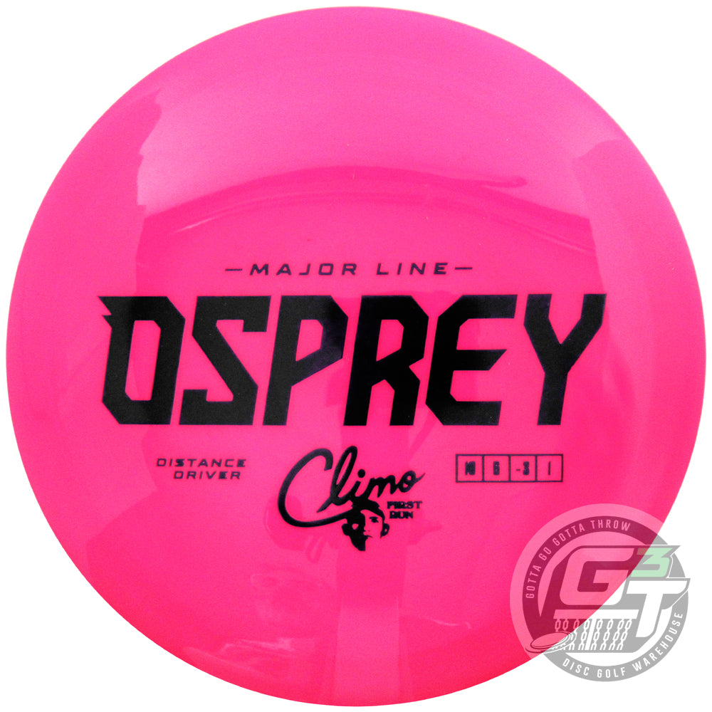 Climo First Run Major Line Osprey Distance Driver Golf Disc