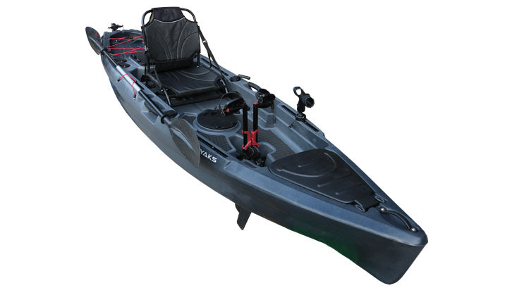 11' Rubicon Fin Pedal Drive Fishing Kayak | 500lbs capacity | oceans lakes rivers