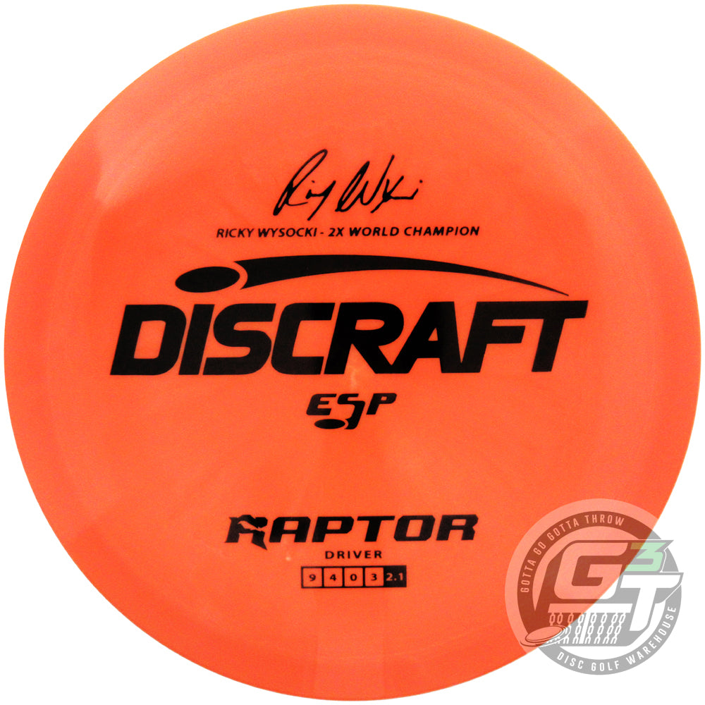 Discraft ESP Raptor [Ricky Wysocki 2X] Distance Driver Golf Disc