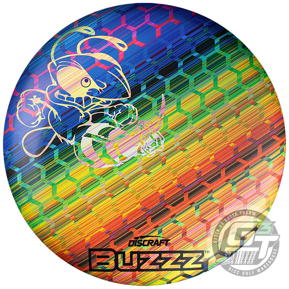 Discraft Full Foil SuperColor Honeycomb ESP Buzzz Midrange Golf Disc