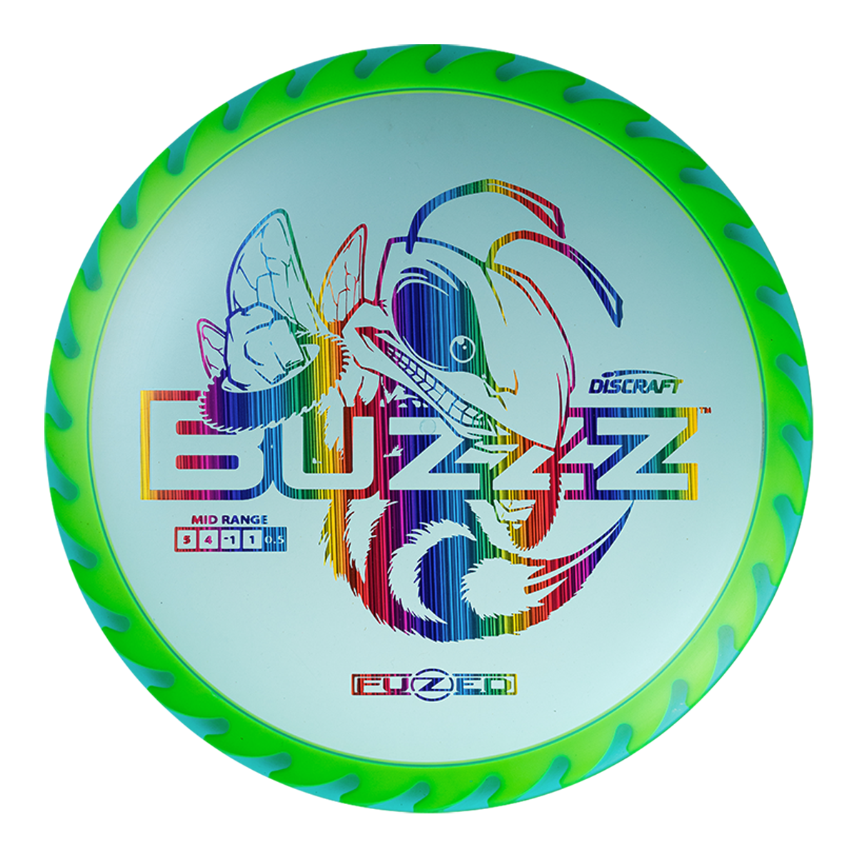 Discraft Fuzed Line Buzzz w/ Saw Pattern Midrange Golf Disc