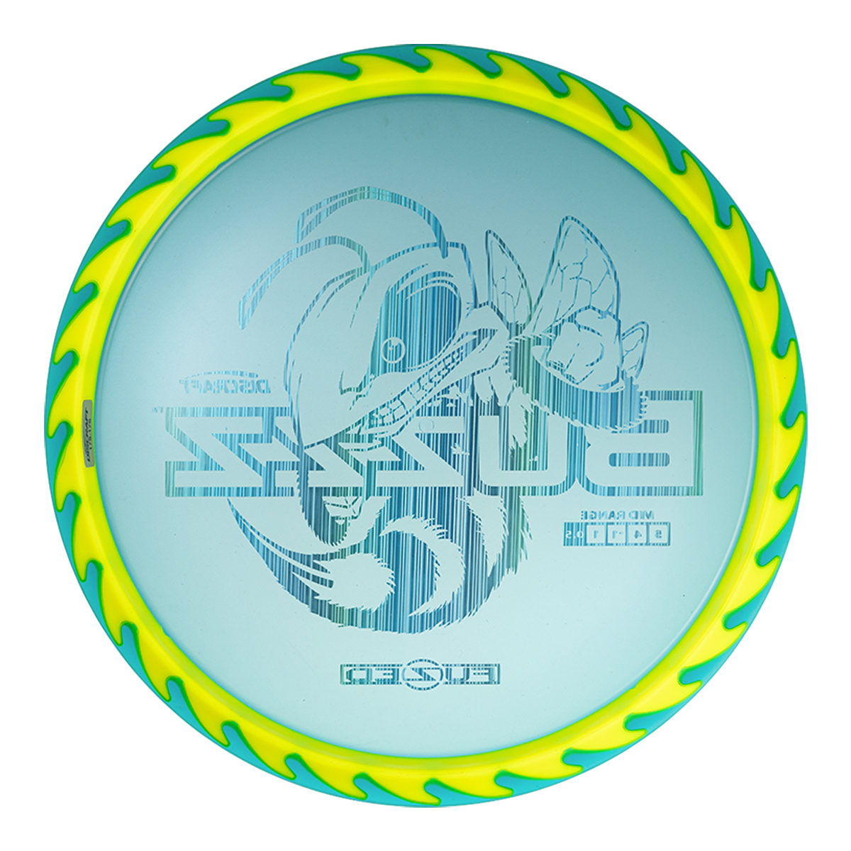 Discraft Fuzed Line Buzzz w/ Saw Pattern Midrange Golf Disc