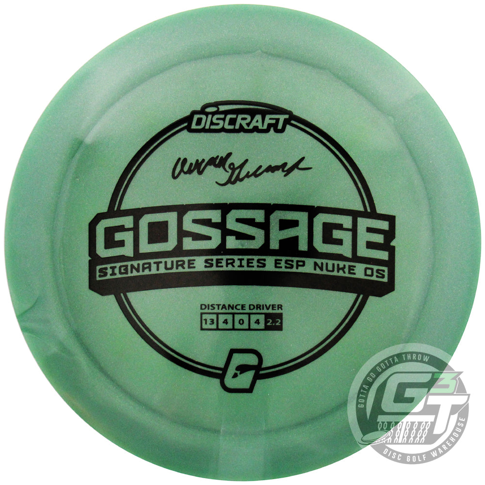 Discraft Limited Edition 2023 Signature Series Aaron Gossage Swirl ESP Nuke OS Distance Driver Golf Disc