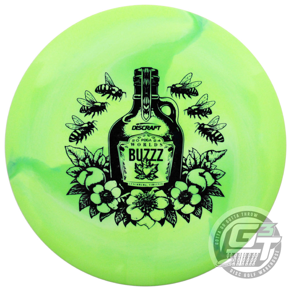 Discraft Limited Edition 2024 PDGA World Championships Swirl ESP Buzzz Midrange Golf Disc