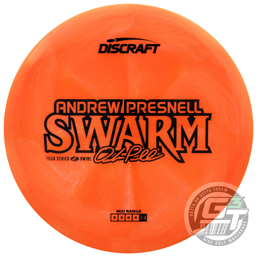 Discraft Limited Edition 2025 Tour Series Andrew Presnell Jawbreaker Swirl Elite Z Swarm Midrange Golf Disc