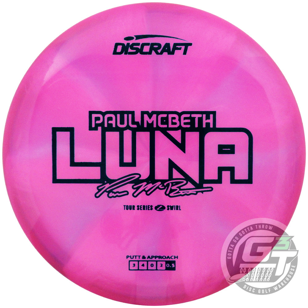 Discraft Limited Edition 2025 Tour Series Paul McBeth Swirl Elite Z Luna Putter Golf Disc