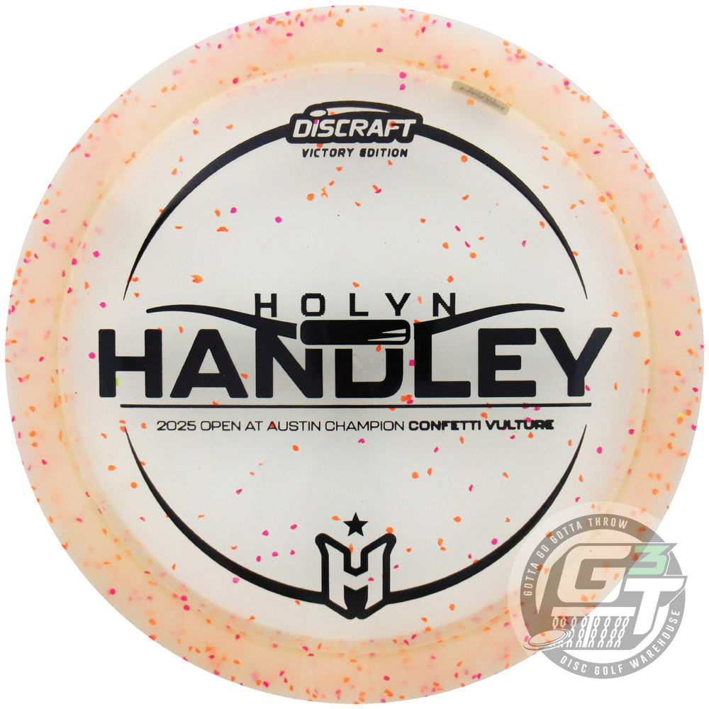 Discraft Limited Edition Victory Edition 2025 Open at Austin Champion Holyn Handley Confetti Elite Z Vulture Distance Driver Golf Disc