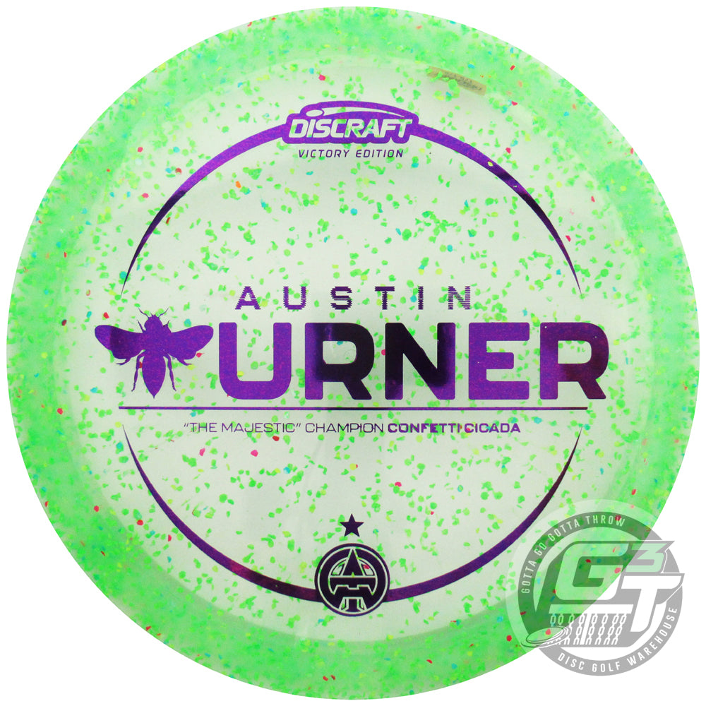 Discraft Limited Edition Victory Edition 2025 The Majestic Champion Austin Turner Confetti Elite Z Cicada Fairway Driver Golf Disc