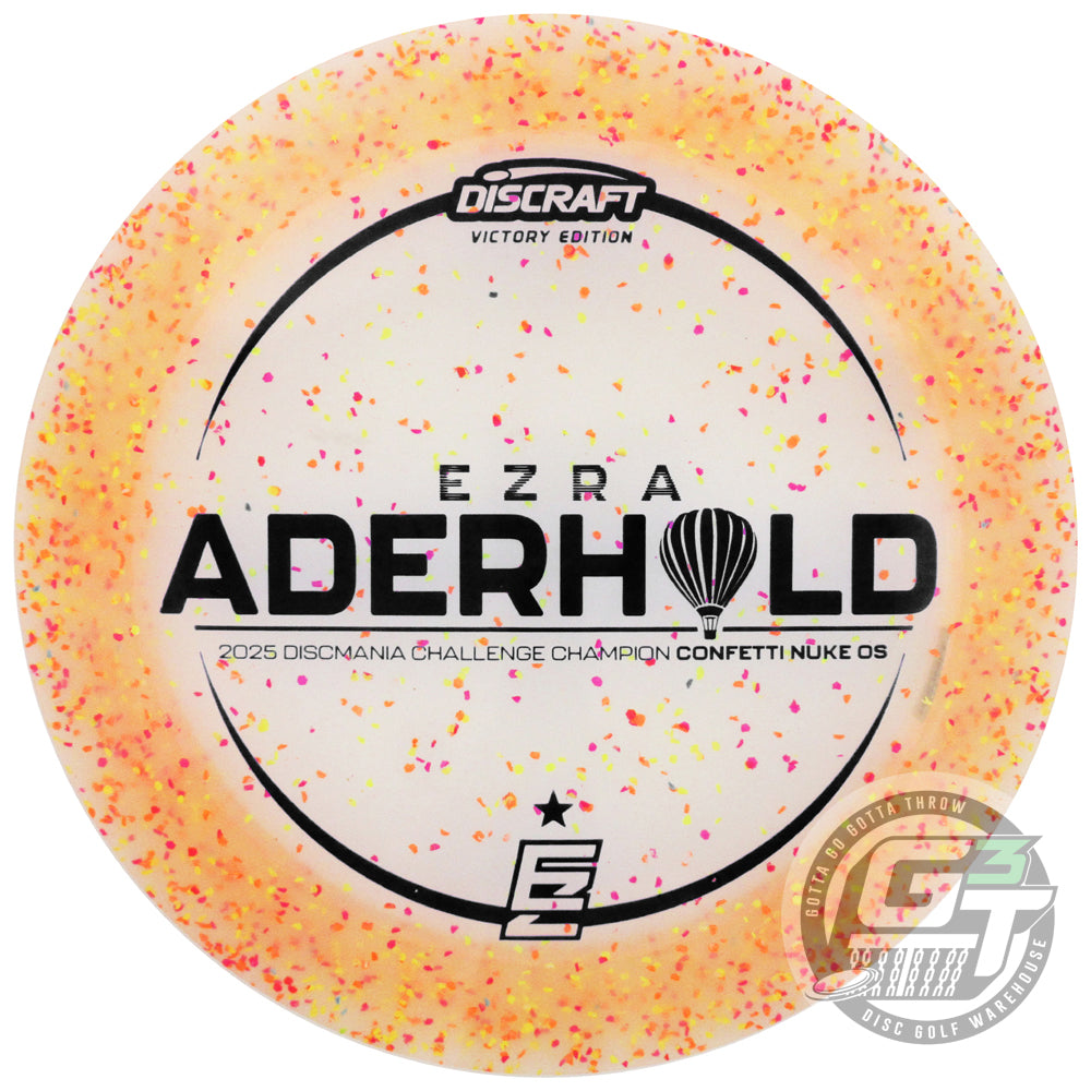 Discraft Limited Edition Victory Edition 2025 Discmania Challenge Champion Ezra Aderhold Confetti Elite Z Nuke OS Distance Driver Golf Disc