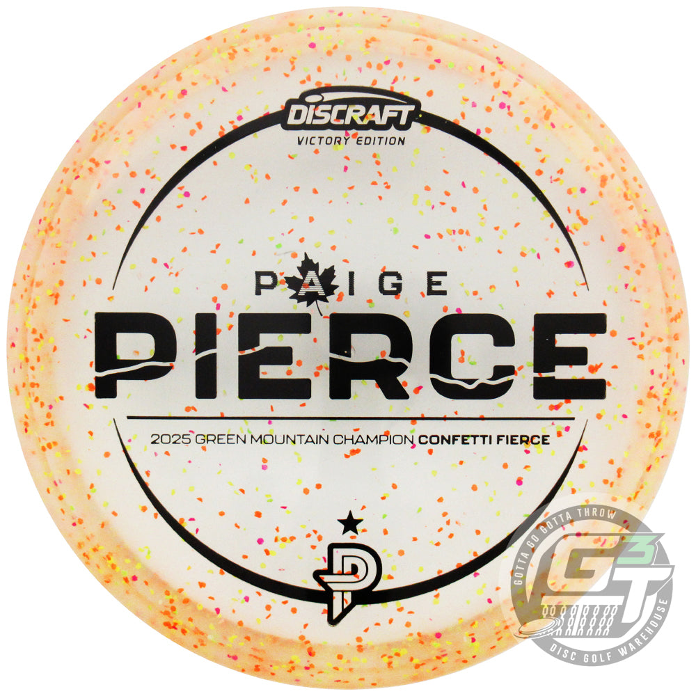 Discraft Limited Edition Victory Edition 2025 GMC Champion Paige Pierce Confetti Elite Z Fierce Putter Golf Disc