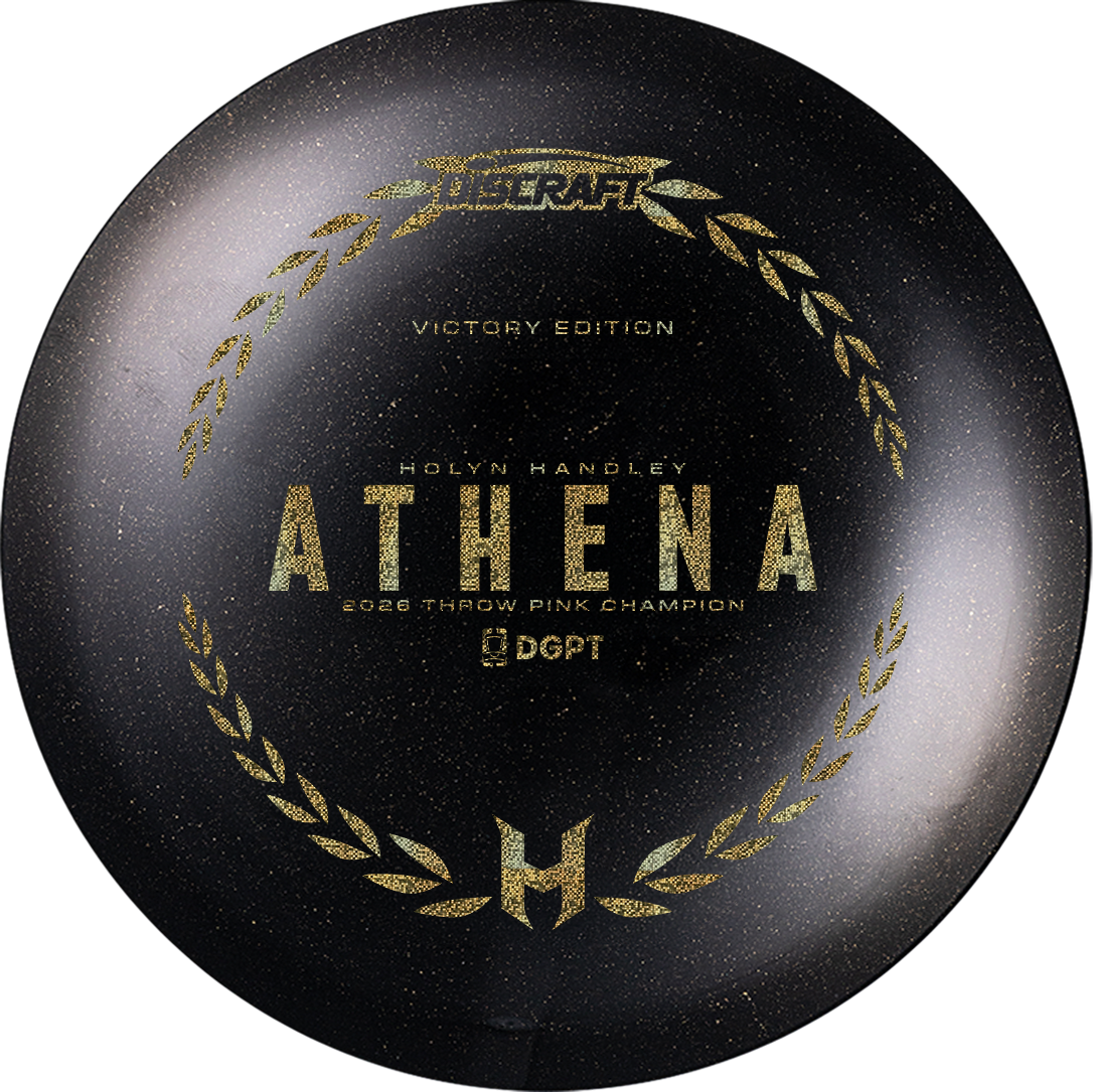 Discraft Limited Edition Victory Edition 2026 Throw Pink Women's Disc Golf Champion Holyn Handley Midnight Shimmer Elite Z Athena Fairway Driver Golf Disc