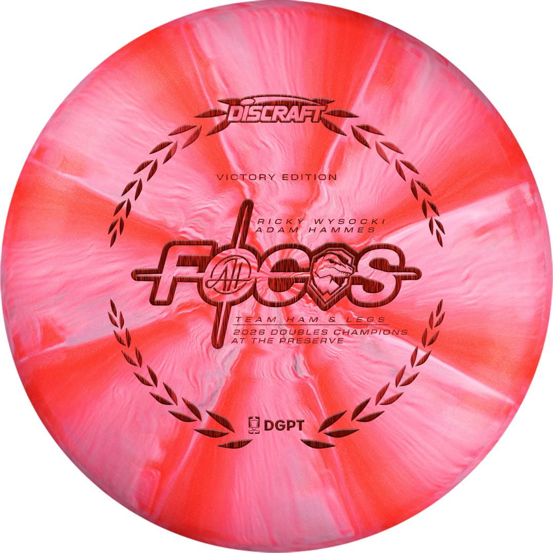 Discraft Limited Edition Victory Edition 2026 DGPT Doubles At the Preserve Champions Ricky Wysocki x Adam Hammes Swirl CT Crazy Tuff Focus Putter Golf Disc