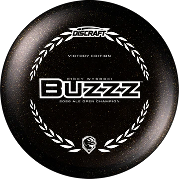 Discraft Limited Edition Victory Edition 2026 Ale Open Champion Ricky Wysocki Midnight Shimmer Elite Z Buzzz Midrange Golf Disc