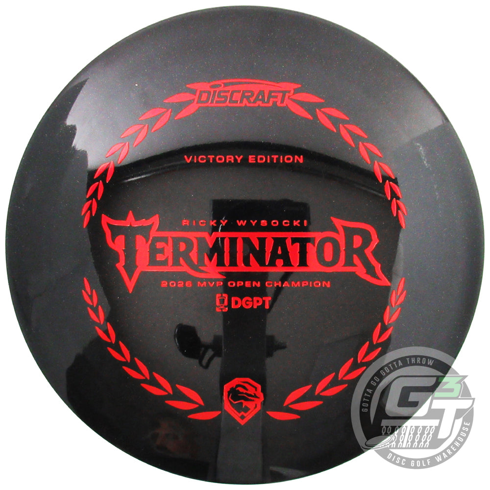 Discraft Limited Edition Victory Edition 2026 MVP Open Champion Ricky Wysocki Midnight Shimmer Elite Z Terminator Distance Driver Golf Disc