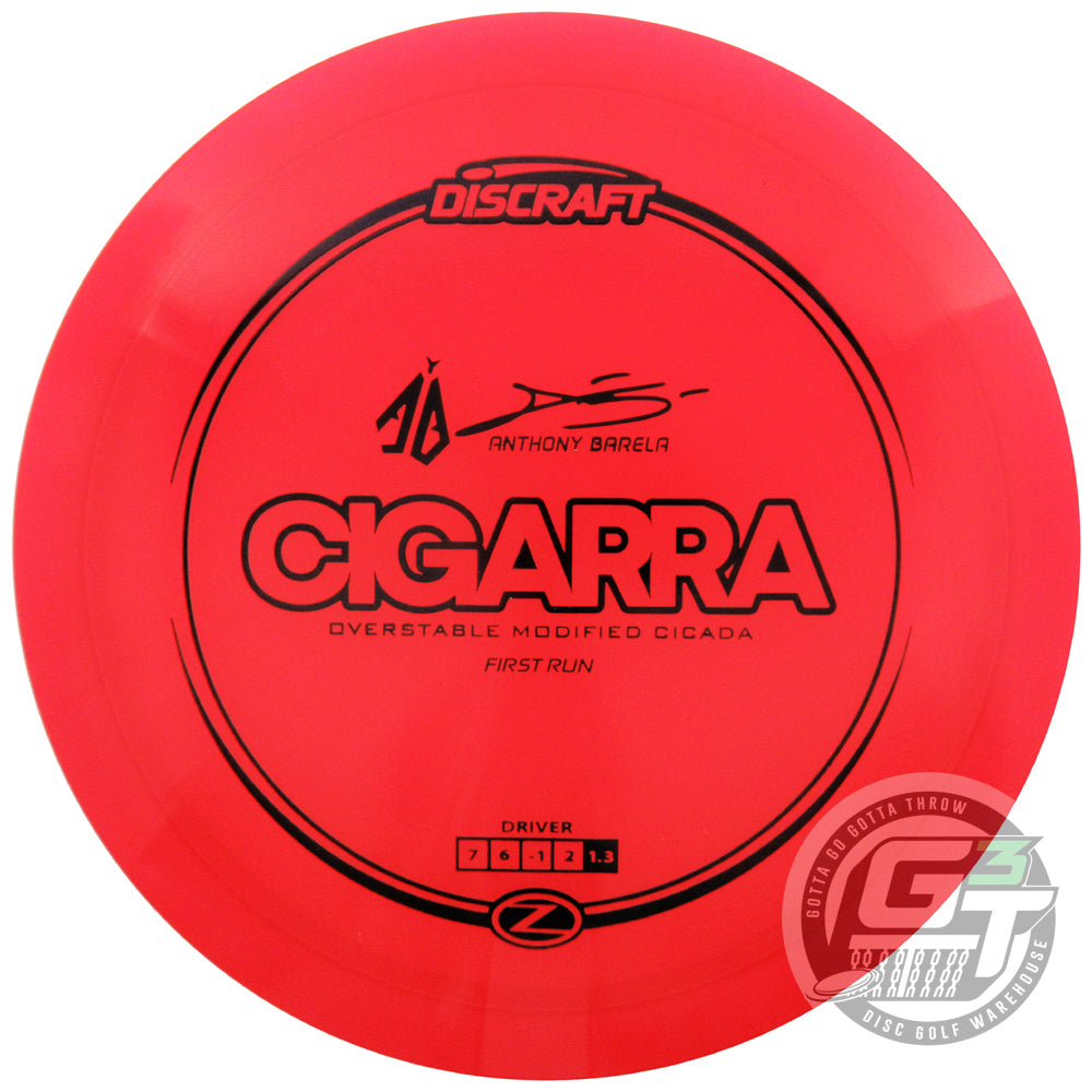 Discraft First Run Elite Z Cigarra [Anthony Barela] Fairway Driver Golf Disc