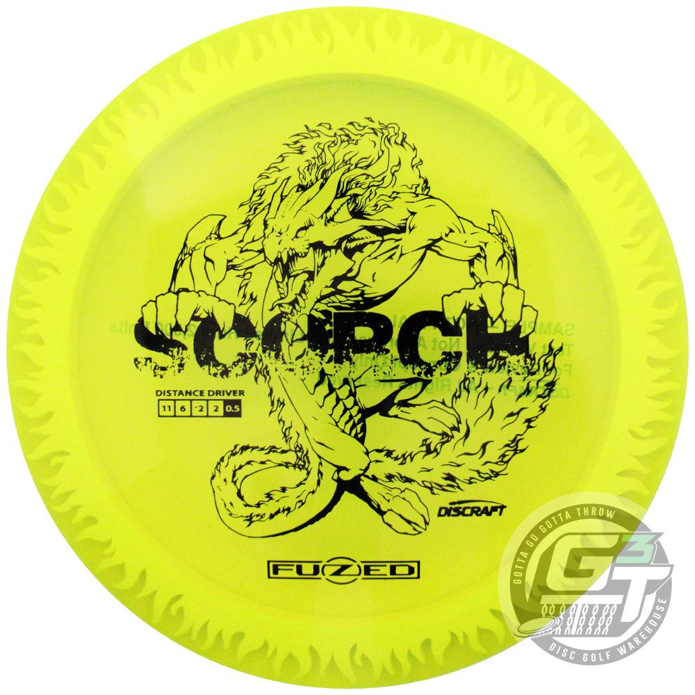Discraft Limited Edition Sample Run FuZed Line Scorch w/ Flame Pattern Distance Driver Golf Disc (Limit 1 Per Customer)