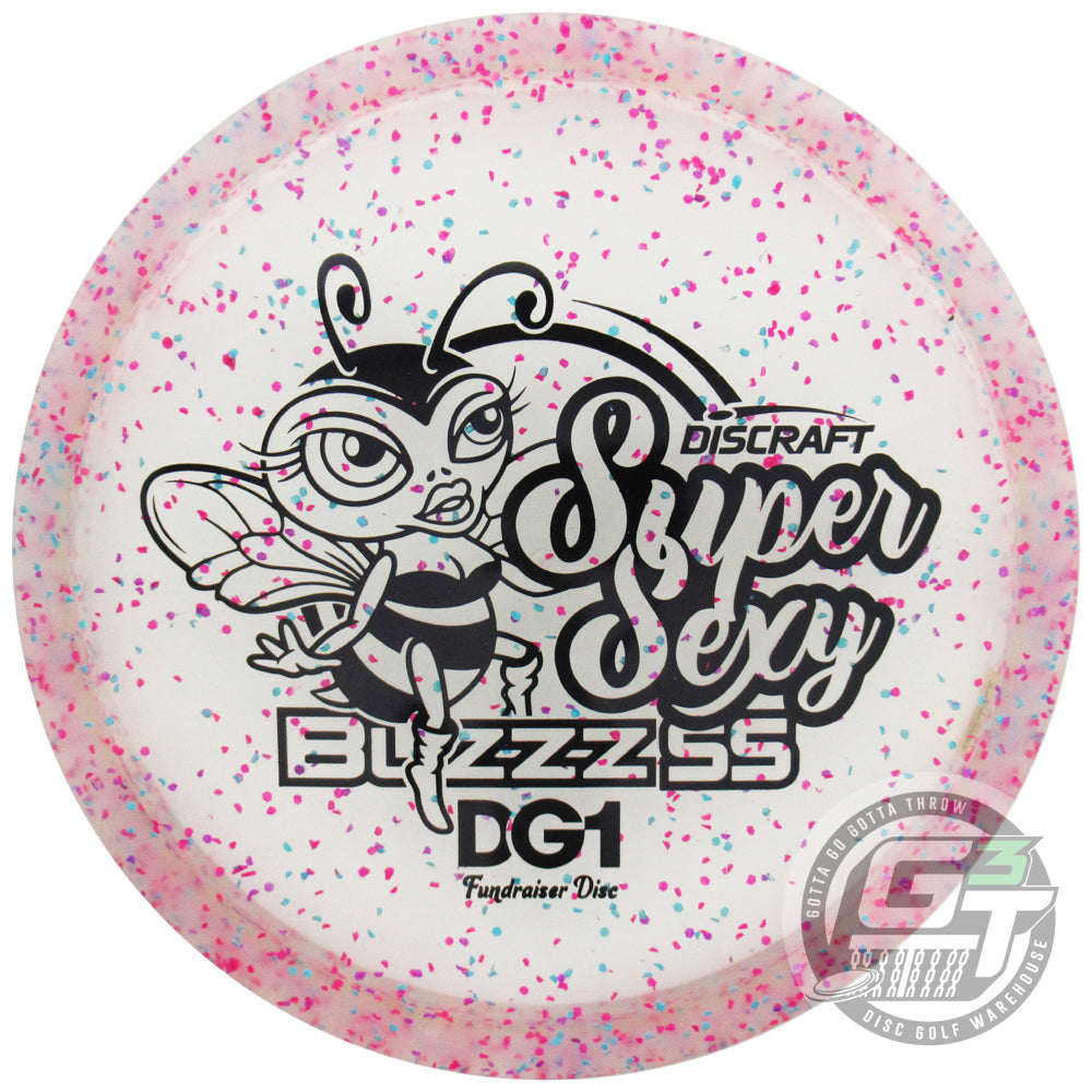 Discraft Limited Edition DG1 Fundraiser Super Sexy Confetti Elite Z Buzzz SS Midrange Golf Disc